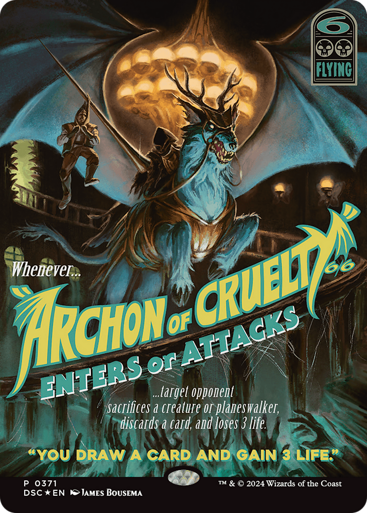 Archon of Cruelty (Showcase) [Duskmourn: House of Horror Commander] - Trinity Hobby
