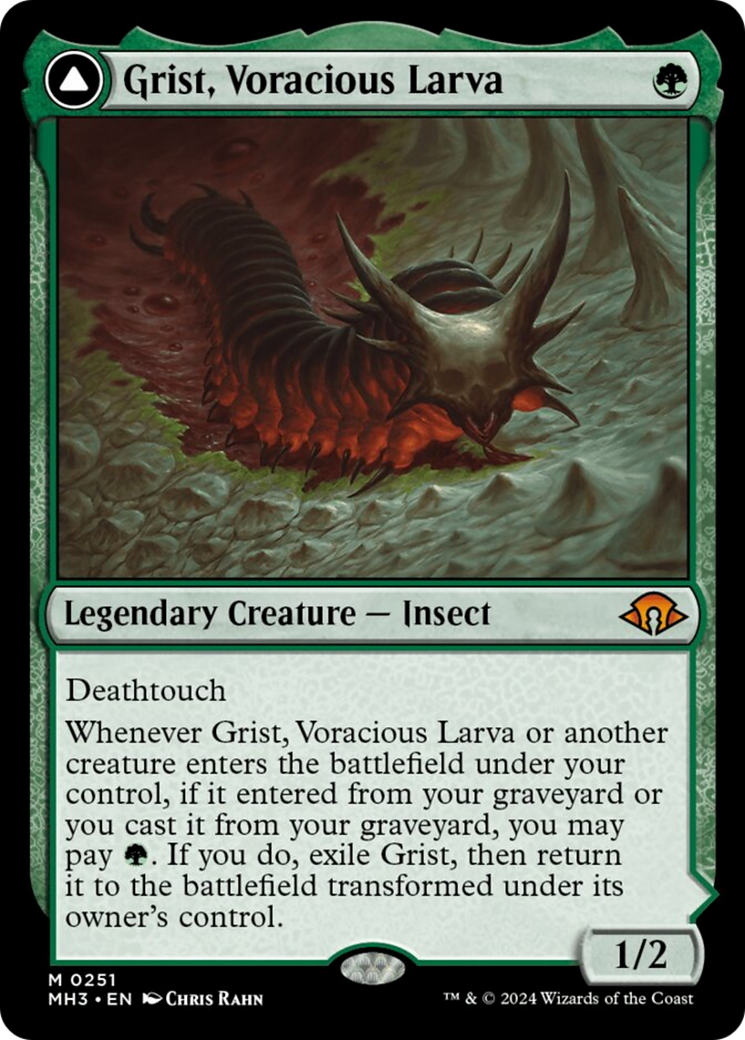 Grist, Voracious Larva // Grist, the Plague Swarm [Modern Horizons 3] - Trinity Hobby