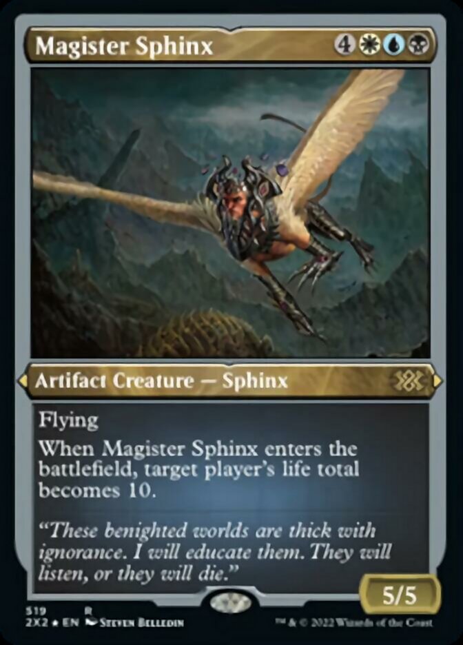 Magister Sphinx (Foil Etched) [Double Masters 2022] - Trinity Hobby