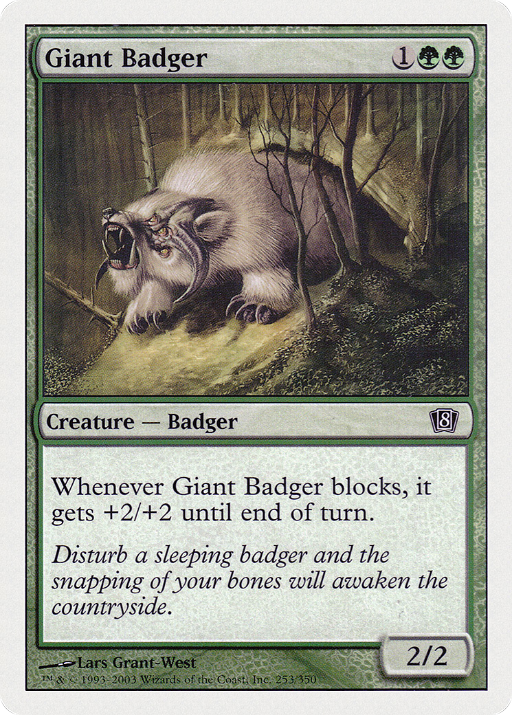 Giant Badger  (8ED-253) - [Eighth Edition] - Trinity Hobby