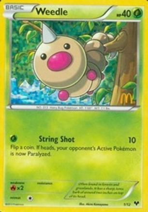 Weedle (1/12) [McDonald's Promos: 2014 Collection] - Trinity Hobby