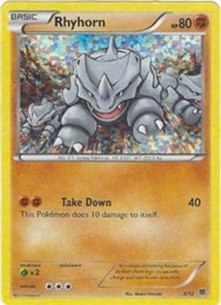 Rhyhorn (8/12) [McDonald's Promos: 2015 Collection] - Trinity Hobby