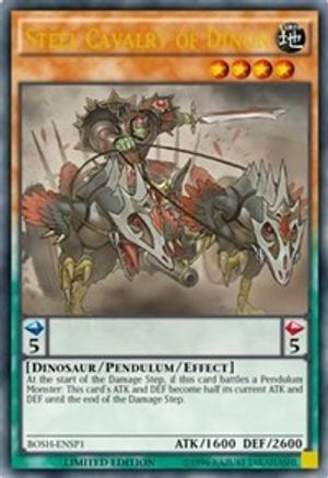 Steel Cavalry of Dinon [BOSH-ENSP1] Ultra Rare - Trinity Hobby