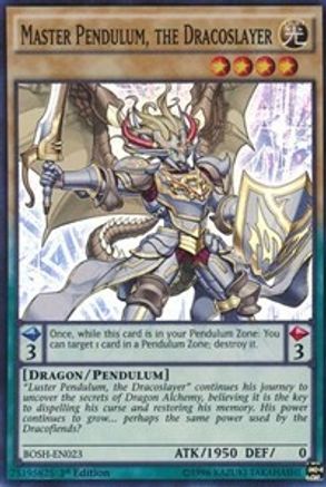 Master Pendulum, the Dracoslayer [BOSH-EN023] Super Rare - Trinity Hobby