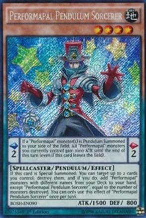 Performapal Pendulum Sorcerer [BOSH-EN090] Secret Rare - Trinity Hobby