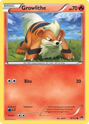 Growlithe (10/122) [XY: BREAKpoint] - Trinity Hobby