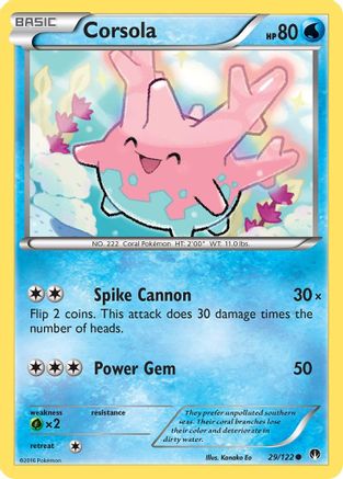 Corsola (29/122) [XY: BREAKpoint] - Trinity Hobby