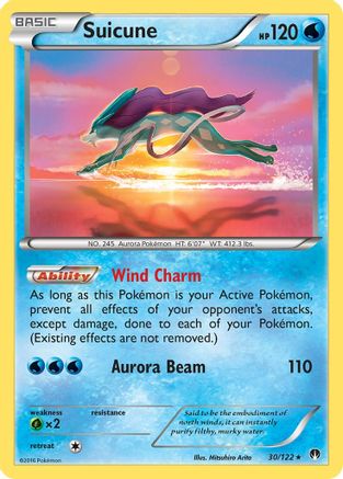 Suicune (30/122) [XY: BREAKpoint] - Trinity Hobby