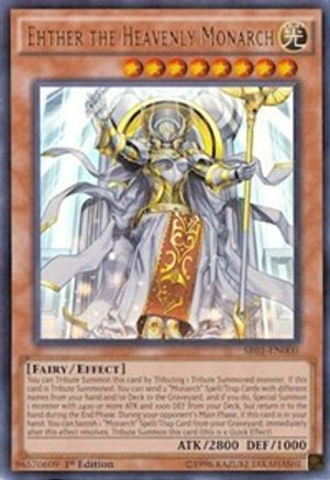 Ehther the Heavenly Monarch [SR01-EN000] Ultra Rare - Trinity Hobby