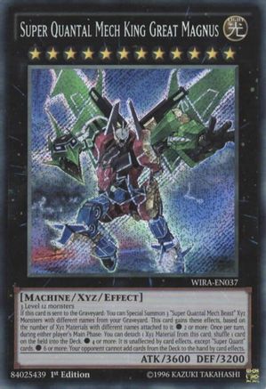 Super Quantal Mech King Great Magnus [WIRA-EN037] Secret Rare - Trinity Hobby