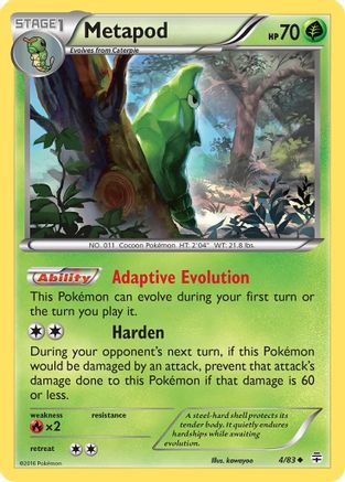 Metapod (4/83) [XY: Generations] - Trinity Hobby