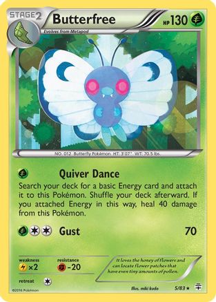 Butterfree (5/83) [XY: Generations] - Trinity Hobby
