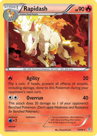 Rapidash (15/83) [XY: Generations] - Trinity Hobby