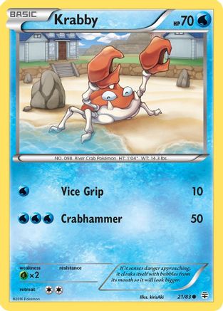 Krabby (21/83) [XY: Generations] - Trinity Hobby
