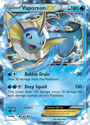 Vaporeon EX (24/83) [XY: Generations] - Trinity Hobby