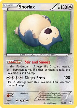 Snorlax (58/83) [XY: Generations] - Trinity Hobby