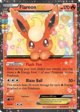 Flareon EX (RC6/RC32) [Generations: Radiant Collection] - Trinity Hobby