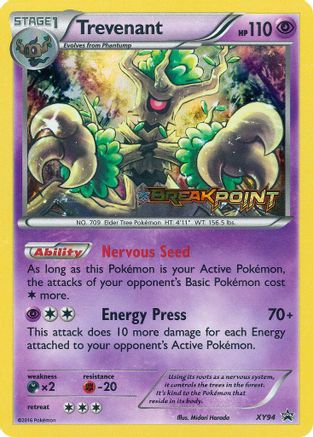 Trevenant (XY94) (Prerelease) [XY: Black Star Promos] - Trinity Hobby