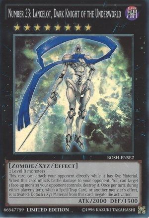 Number 23: Lancelot, Dark Knight of the Underworld [BOSH-ENSE2] Super Rare - Trinity Hobby