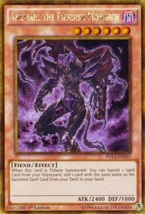 Angmarl the Fiendish Monarch [PGL3-EN001] Gold Secret Rare - Trinity Hobby