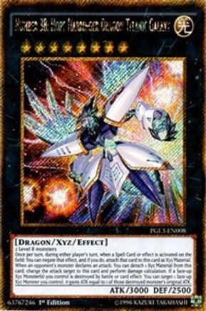 Number 38: Hope Harbinger Dragon Titanic Galaxy [PGL3-EN008] Gold Secret Rare - Trinity Hobby