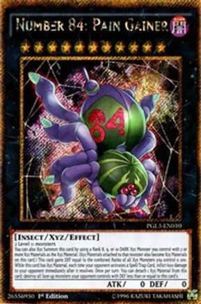 Number 84: Pain Gainer [PGL3-EN010] Gold Secret Rare - Trinity Hobby