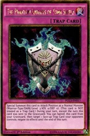 The Phantom Knights of Tomb Shield [PGL3-EN017] Gold Secret Rare - Trinity Hobby