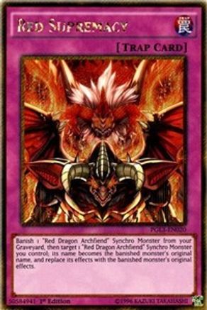 Red Supremacy [PGL3-EN020] Gold Secret Rare - Trinity Hobby