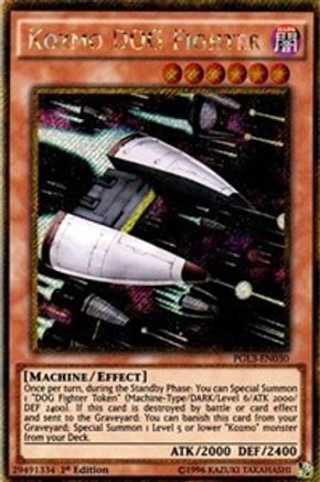 Kozmo Dog Fighter [PGL3-EN030] Gold Secret Rare