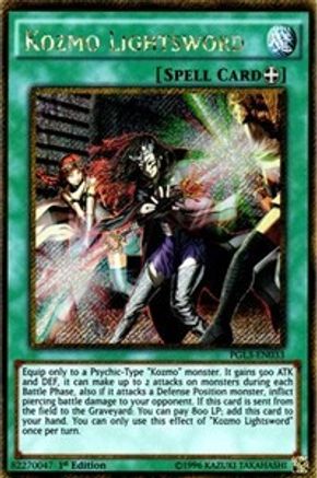 Kozmo Lightsword [PGL3-EN033] Gold Secret Rare - Trinity Hobby