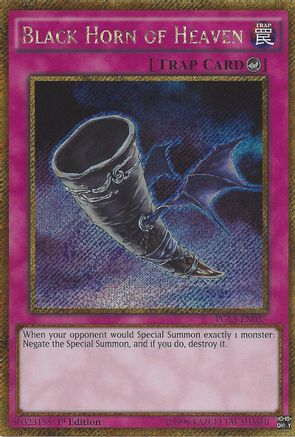 Black Horn of Heaven [PGL3-EN035] Gold Secret Rare - Trinity Hobby