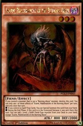 Scarm, Malebranche of the Burning Abyss [PGL3-EN043] Gold Rare