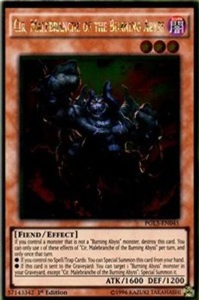 Cir, Malebranche of the Burning Abyss [PGL3-EN045] Gold Rare - Trinity Hobby