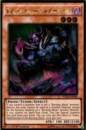 Rubic, Malebranche of the Burning Abyss [PGL3-EN046] Gold Rare - Trinity Hobby
