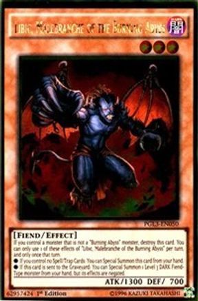 Libic, Malebranche of the Burning Abyss [PGL3-EN050] Gold Rare - Trinity Hobby