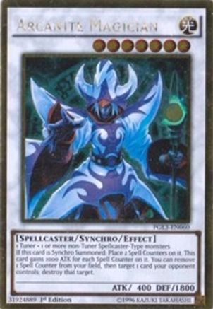 Arcanite Magician [PGL3-EN060] Gold Rare - Trinity Hobby