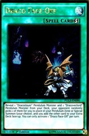 Draco Face-Off [PGL3-EN090] Gold Rare - Trinity Hobby