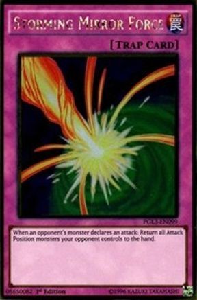 Storming Mirror Force [PGL3-EN099] Gold Rare - Trinity Hobby