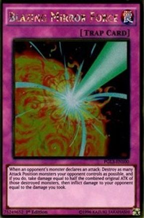 Blazing Mirror Force [PGL3-EN100] Gold Rare - Trinity Hobby