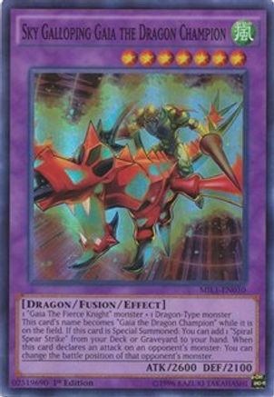 Sky Galloping Gaia the Dragon Champion [MIL1-EN010] Super Rare - Trinity Hobby