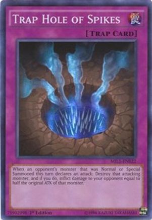 Trap Hole of Spikes [MIL1-EN022] Super Rare - Trinity Hobby