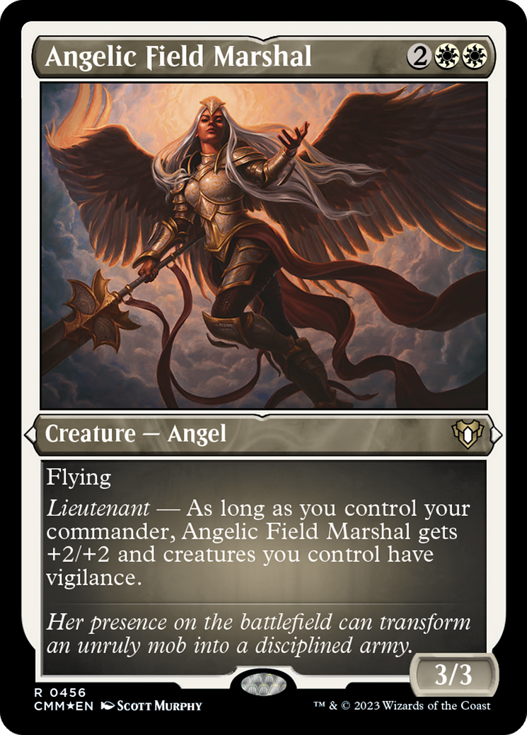 Angelic Field Marshal (Foil Etched)  [Foil]  (CMM-456) - [Commander Masters] - Trinity Hobby