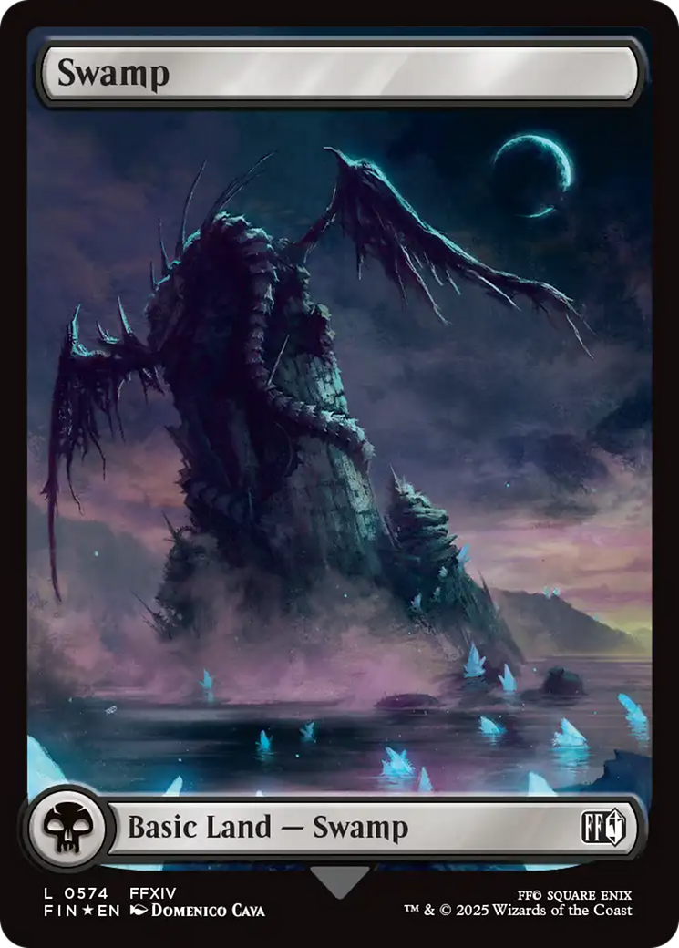 Swamp (0574) (Surge Foil)  [Foil]  (FIN-574) - [FINAL FANTASY] - Trinity Hobby
