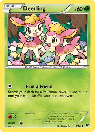 Deerling (8/124) [XY: Fates Collide] - Trinity Hobby