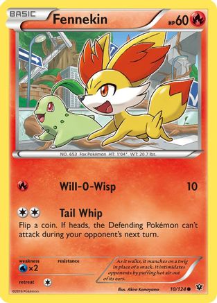 Fennekin (10/124) [XY: Fates Collide] - Trinity Hobby