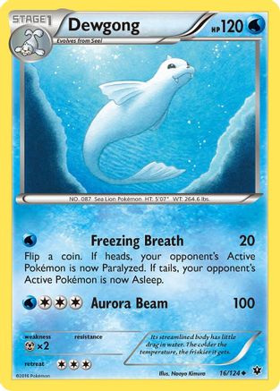 Dewgong (16/124) [XY: Fates Collide] - Trinity Hobby