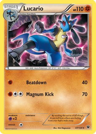 Lucario (47/124) [XY: Fates Collide] - Trinity Hobby