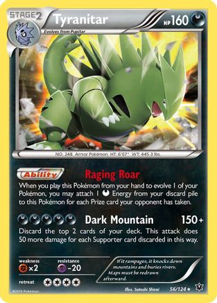 Tyranitar (56/124) [XY: Fates Collide] - Trinity Hobby