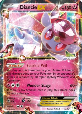 Diancie EX (72/124) [XY: Fates Collide] - Trinity Hobby