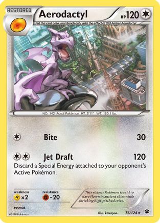 Aerodactyl (76/124) [XY: Fates Collide] - Trinity Hobby
